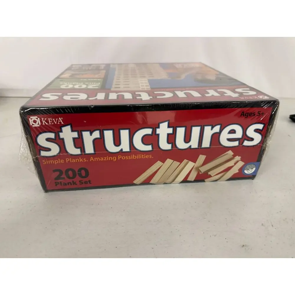 KEVA Structures 200 Plank Set New Sealed Building Blocks Educational Toy Ages 5+